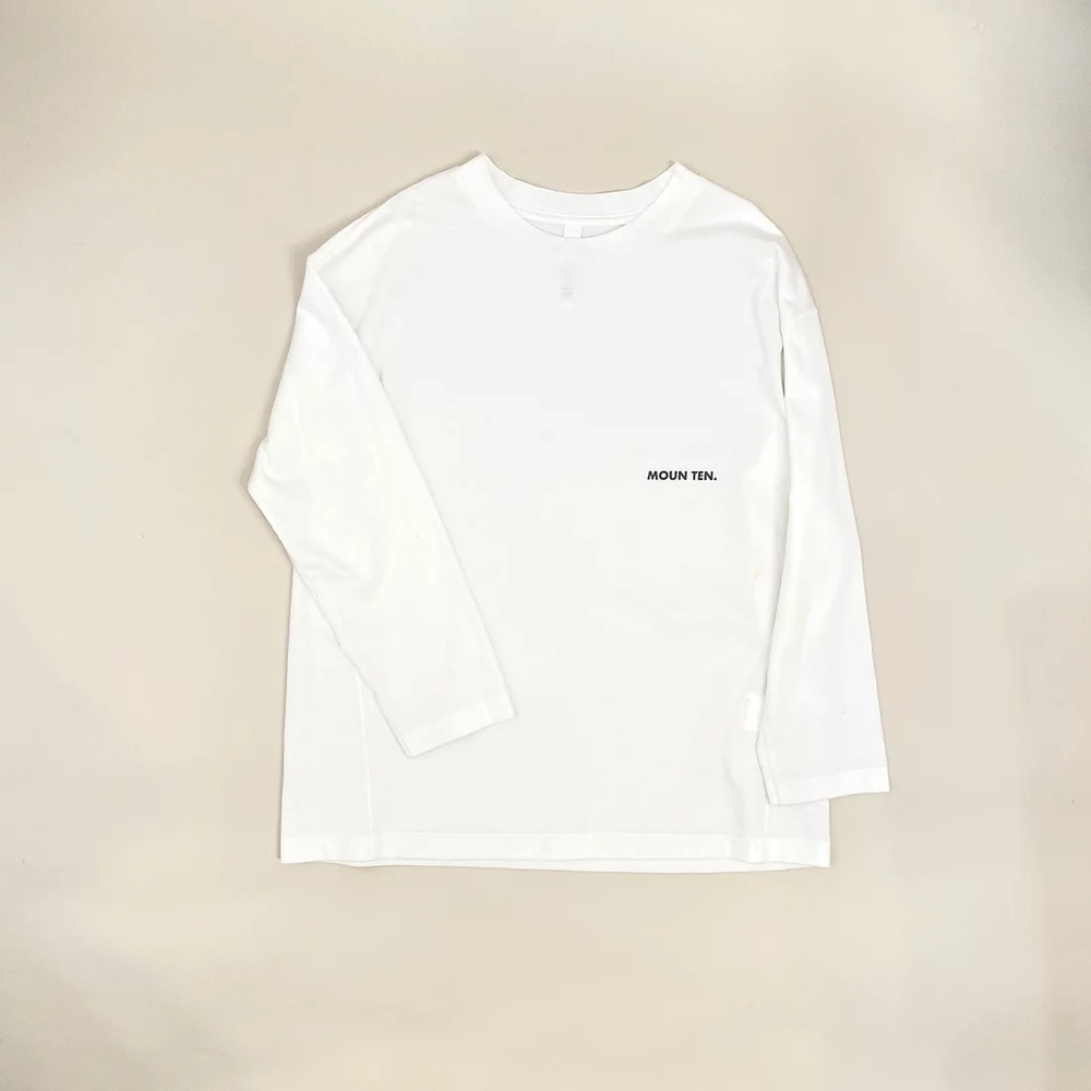 Boys & Girls White Cotton Long Sleeves T-Shirt