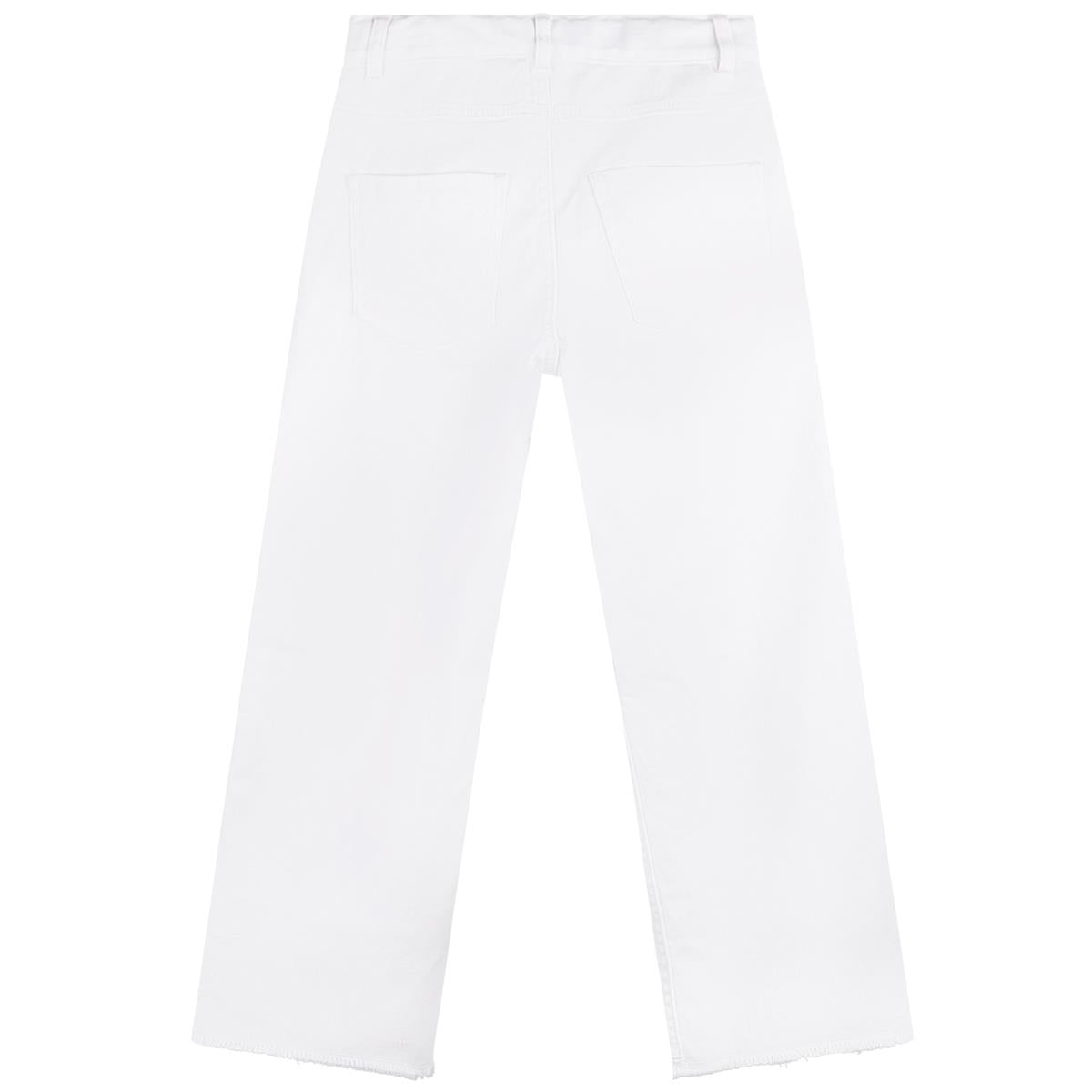 Boys & Girls White Trousers