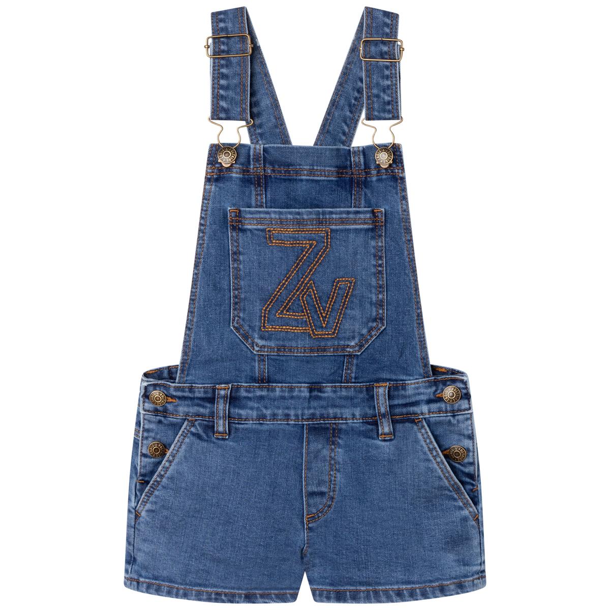 Boys & Girls Blue Denim Jumpsuit