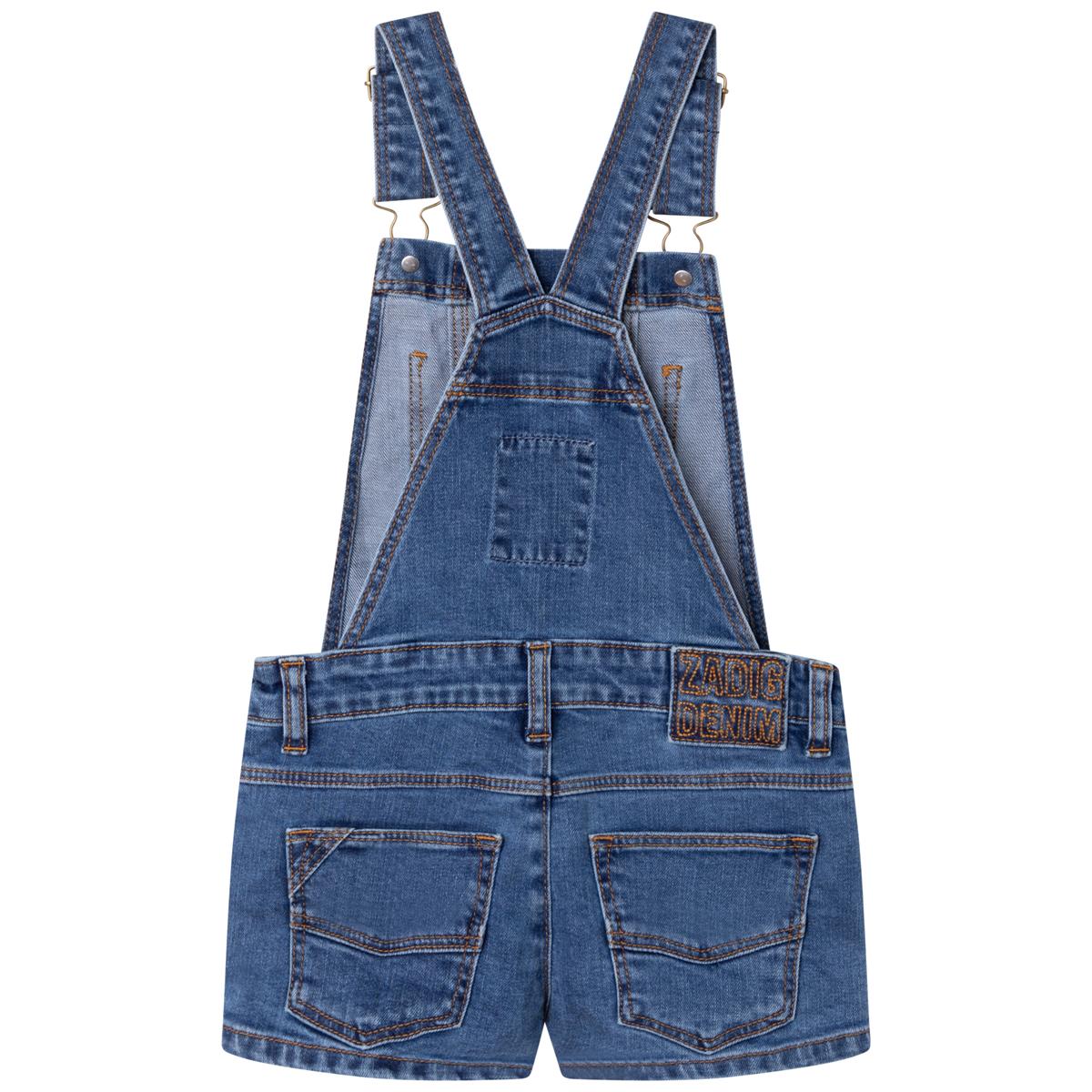 Boys & Girls Blue Denim Jumpsuit