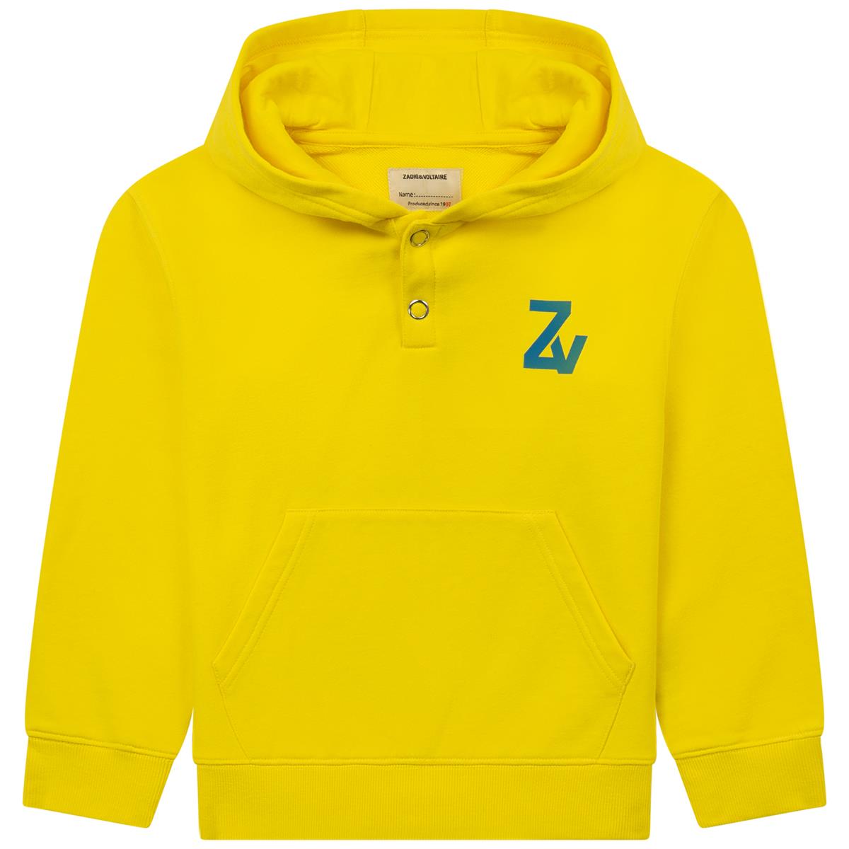 Boys & Girls Yellow Hooded Sweatshirts