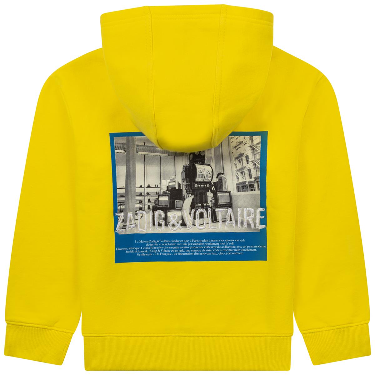 Boys & Girls Yellow Hooded Sweatshirts