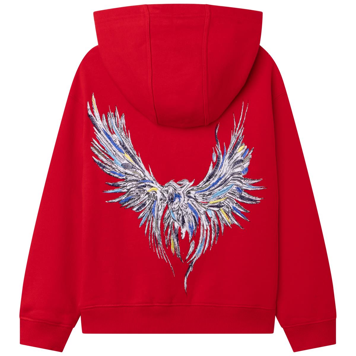 Boys & Girls Red Hooded Sweatshirts