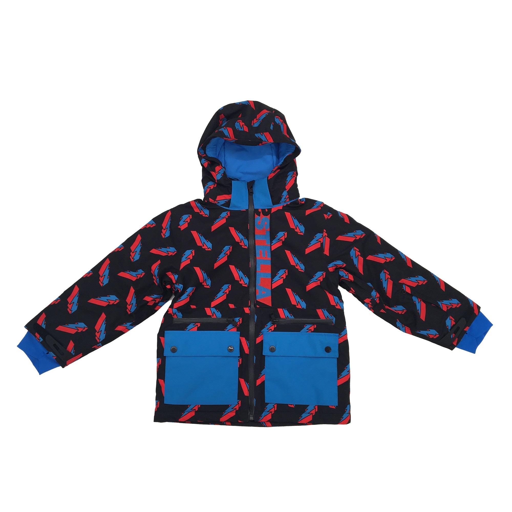 Boys Black Lightning Ski Jacket