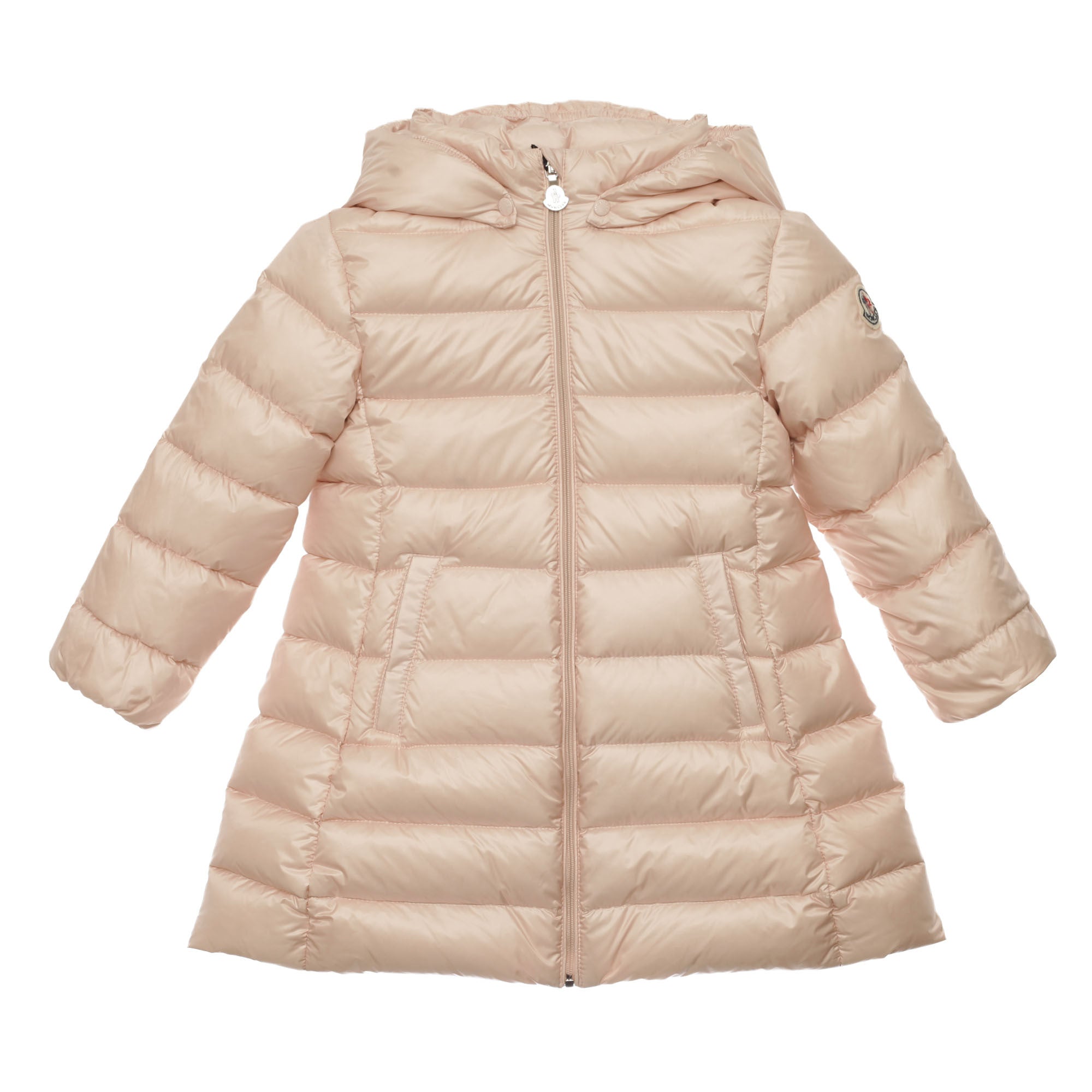 Baby Girls Light Pink Padded Down 'Majeure' Coat - CÉMAROSE | Children's Fashion Store - 1