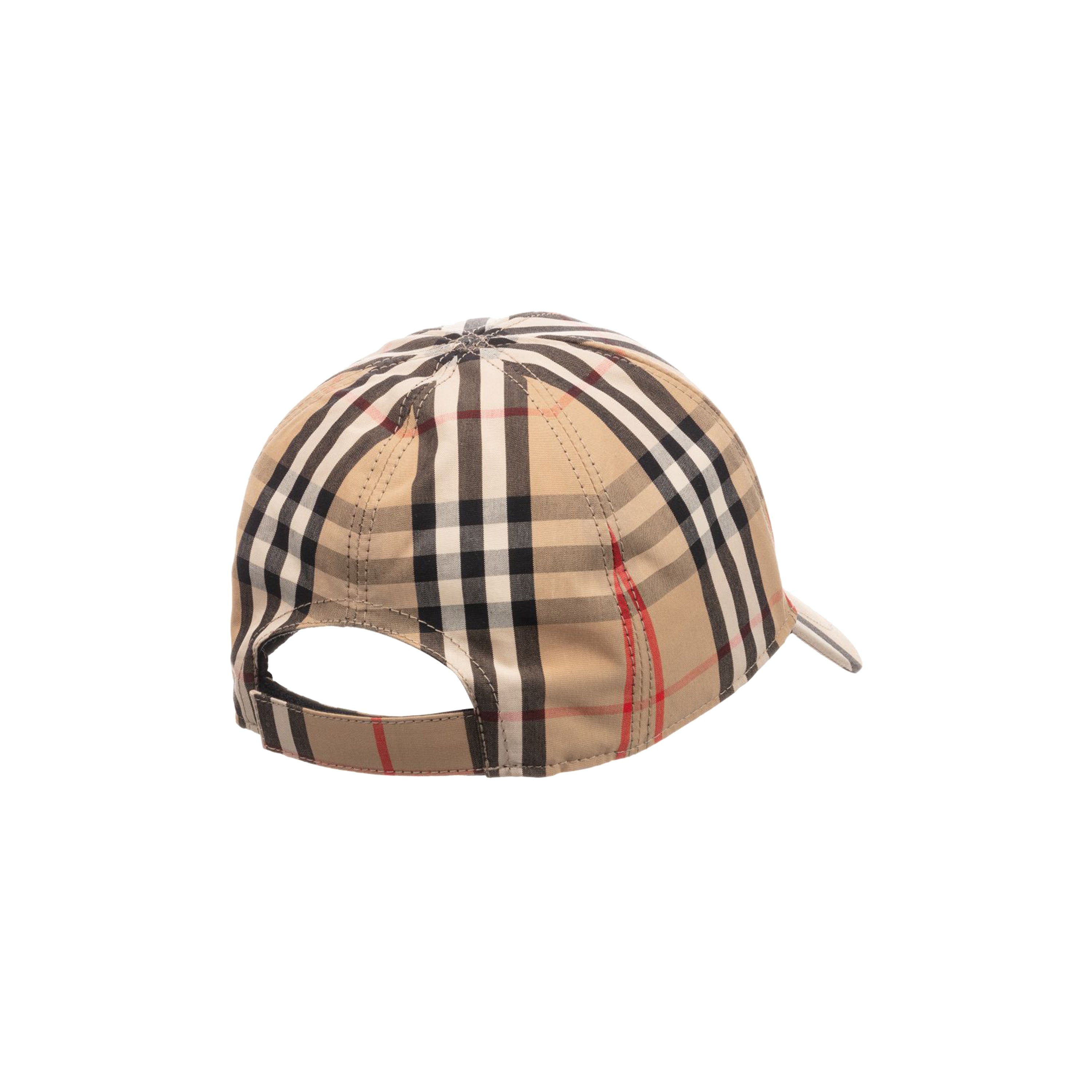 Boys & Girls Beige Check Cotton Cap