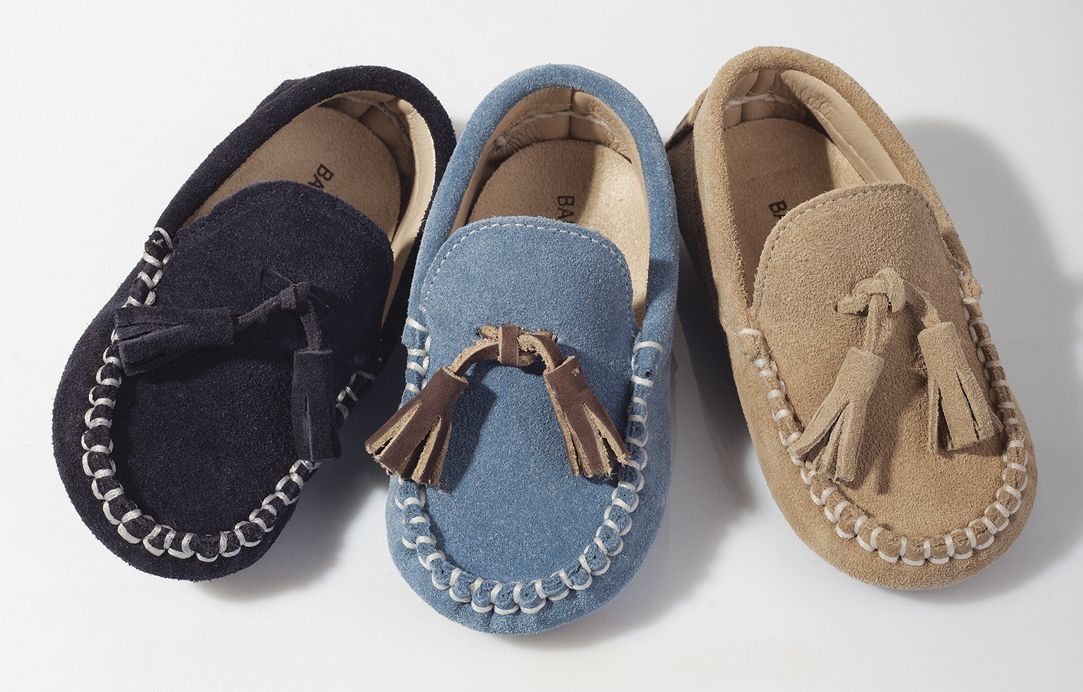 Boys & Girls Navy Blue Suede Leather Tasselled Loafers - CÉMAROSE | Children's Fashion Store - 2