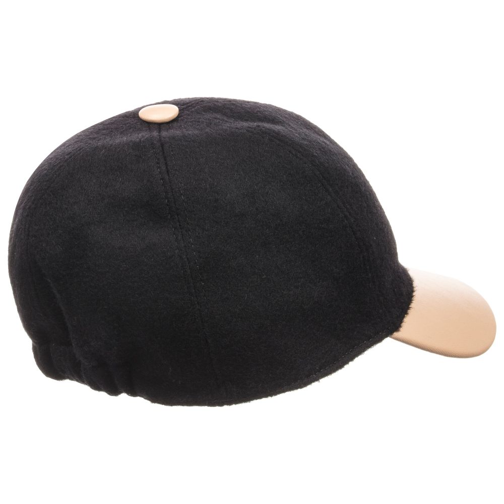 Boys Black Wool Hat