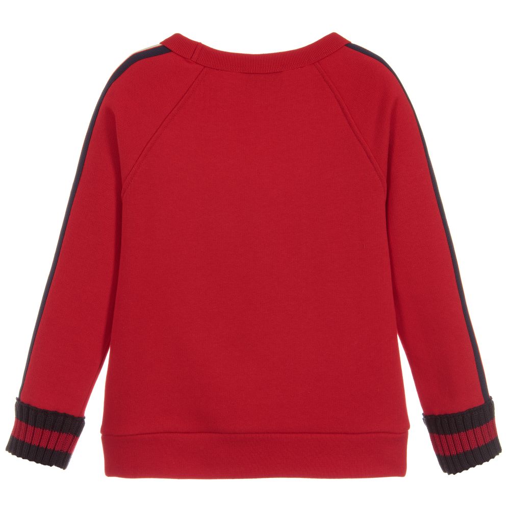 Boys & Girls Red Cotton Sweatshirt