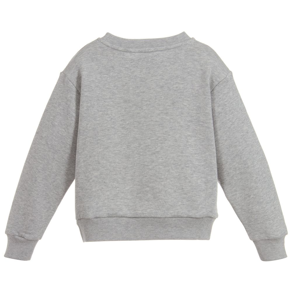 Boys & Girls Grey Cotton Sweatshirt