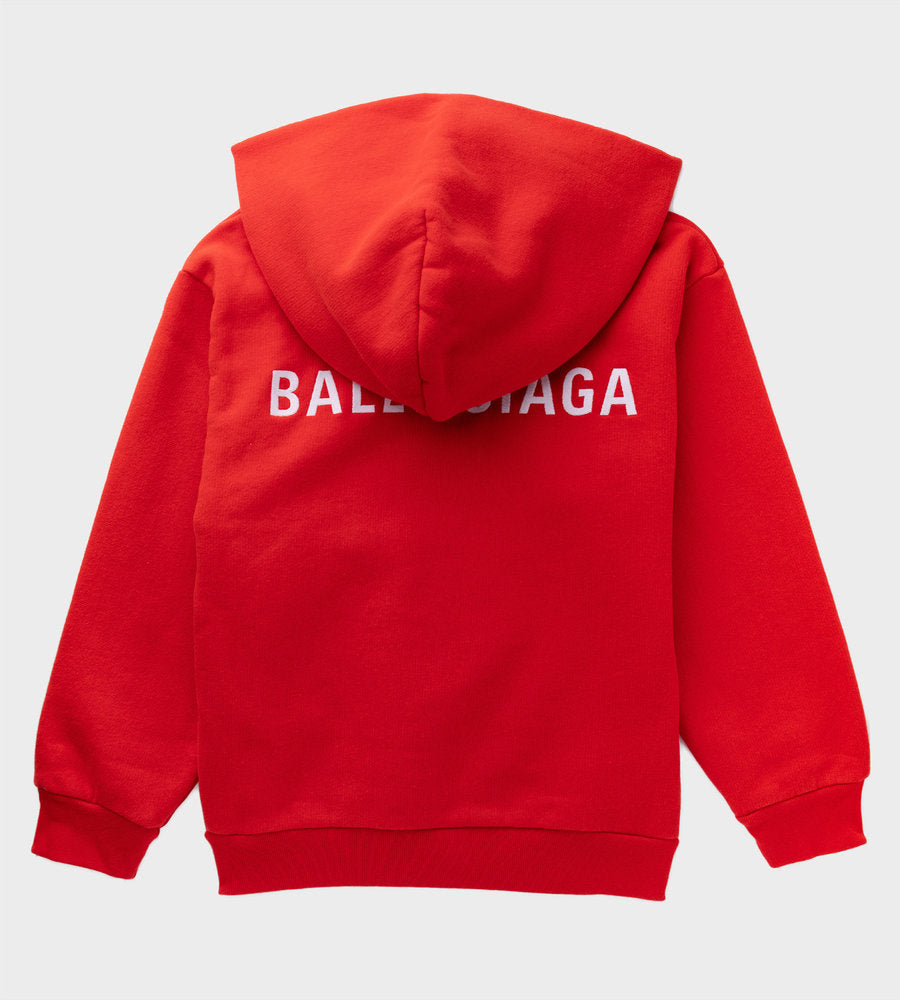 Boys & Girls Red Logo Hooded Sweatshirt