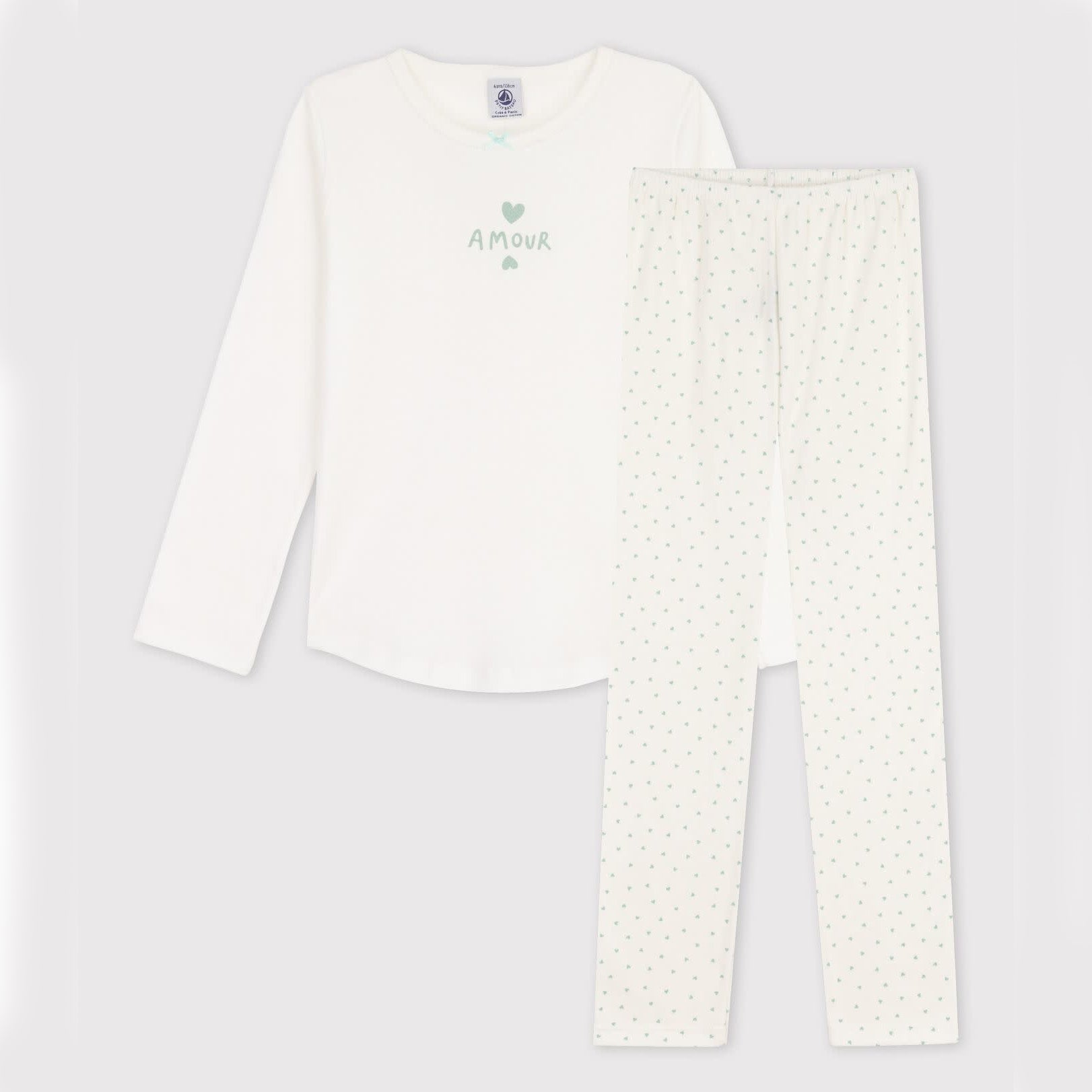 Boys & Girls White Cotton Nightwear Set