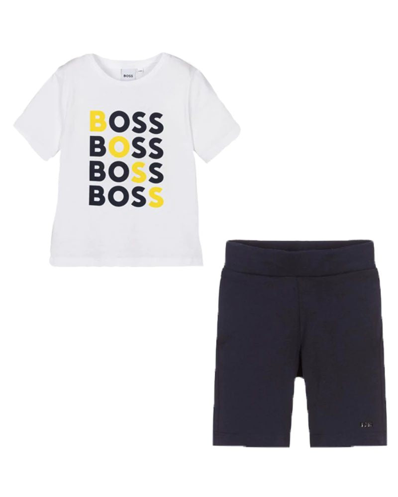 Boys & Girls White Cotton Set