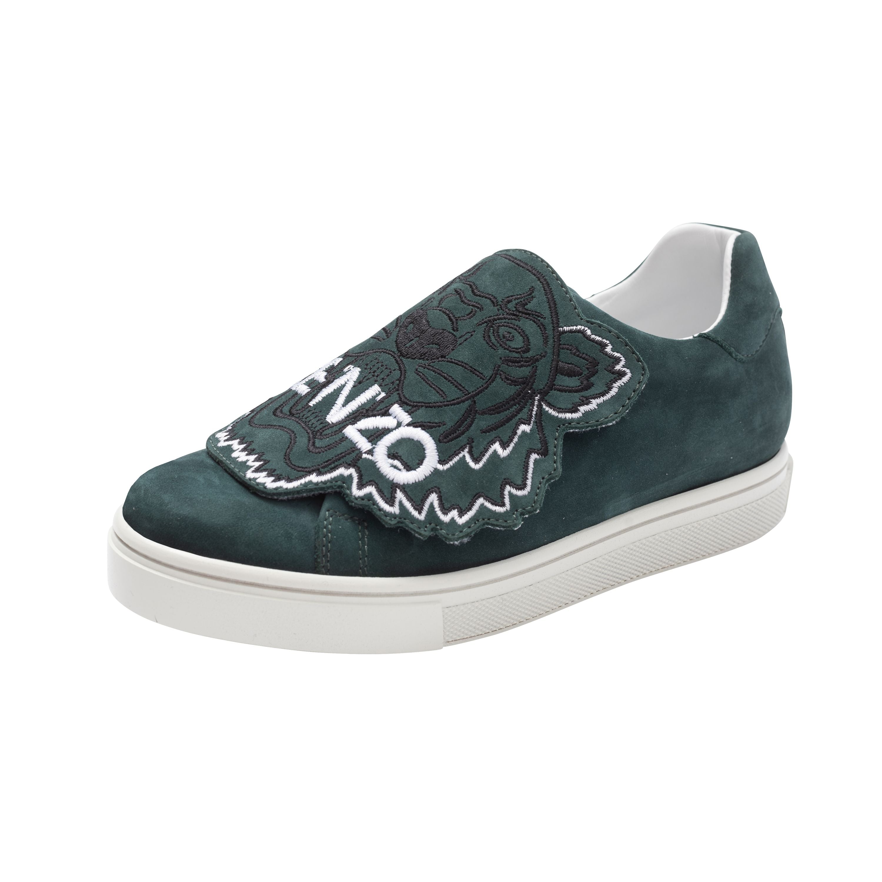 Boys Green Logo Shoes