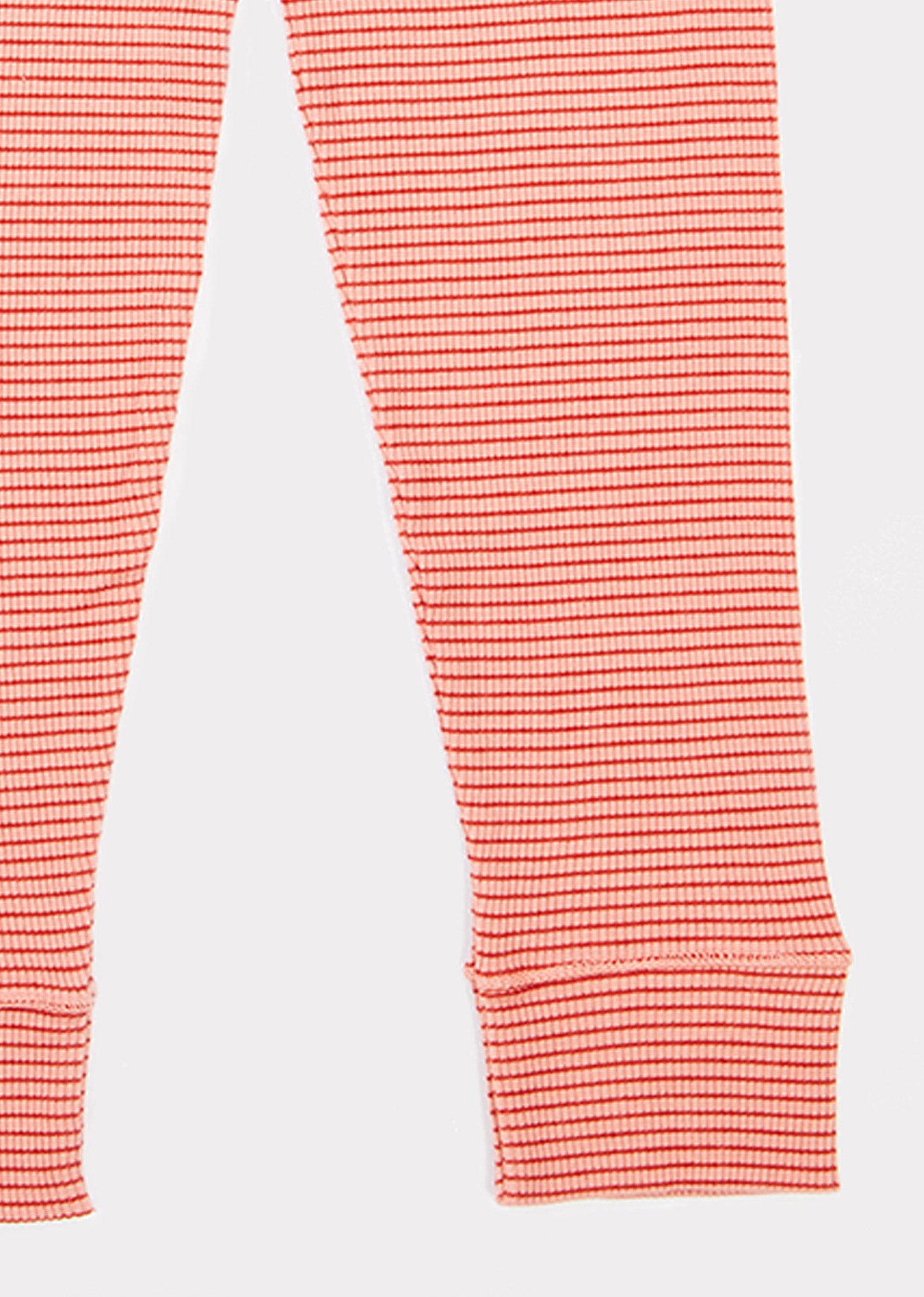 Girls Pink Striped Cotton Trousers