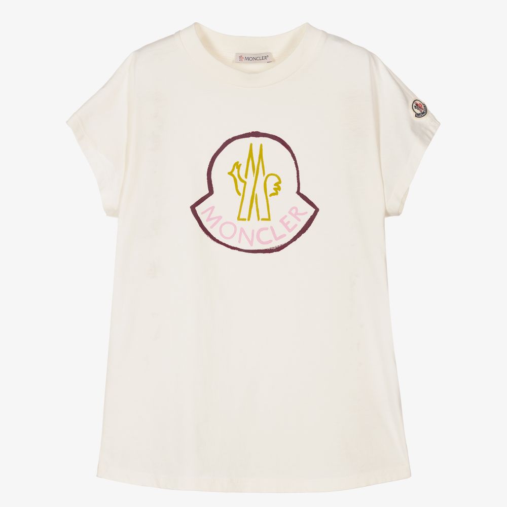 Boys & Girls White Cotton T-Shirt