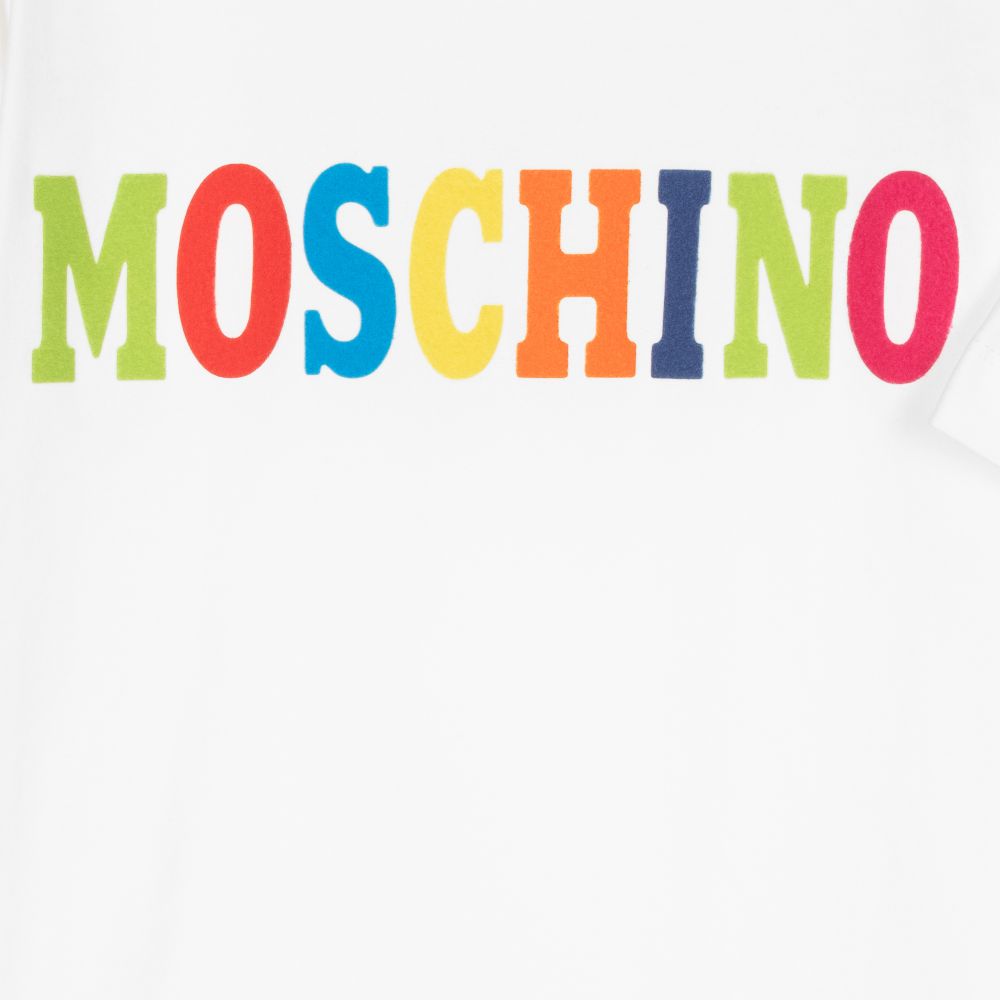 Boys & Girls White Cotton T-Shirt