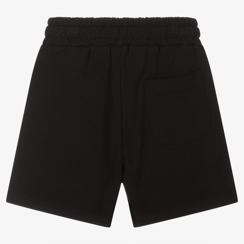 Boys & Girls Black Cotton Shorts