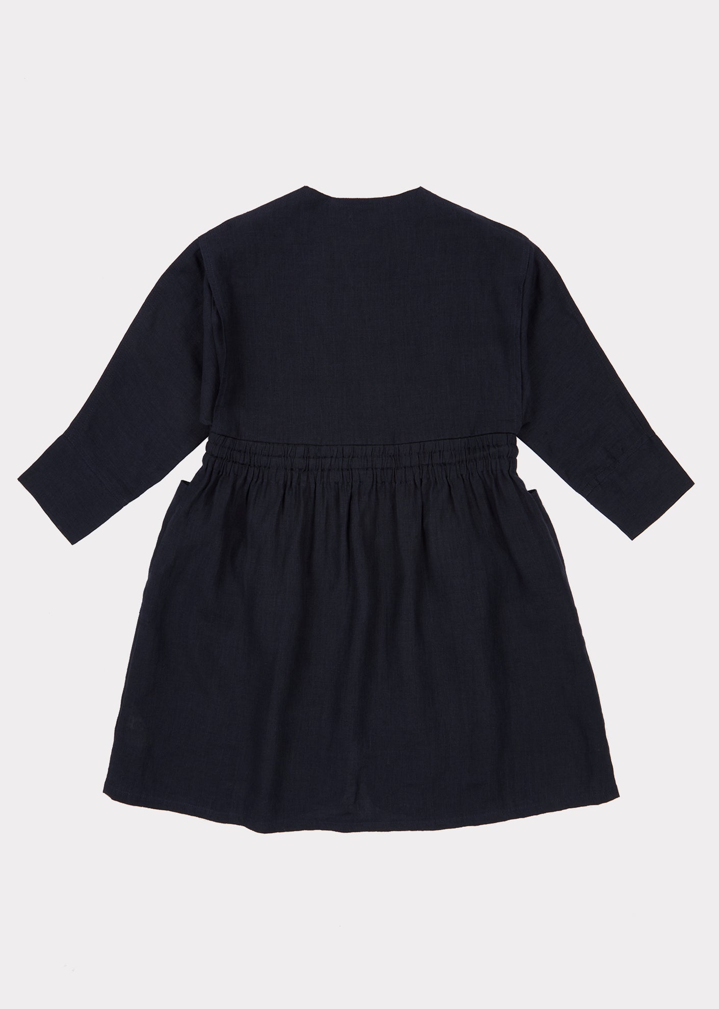 Girls Navy Waist Dress