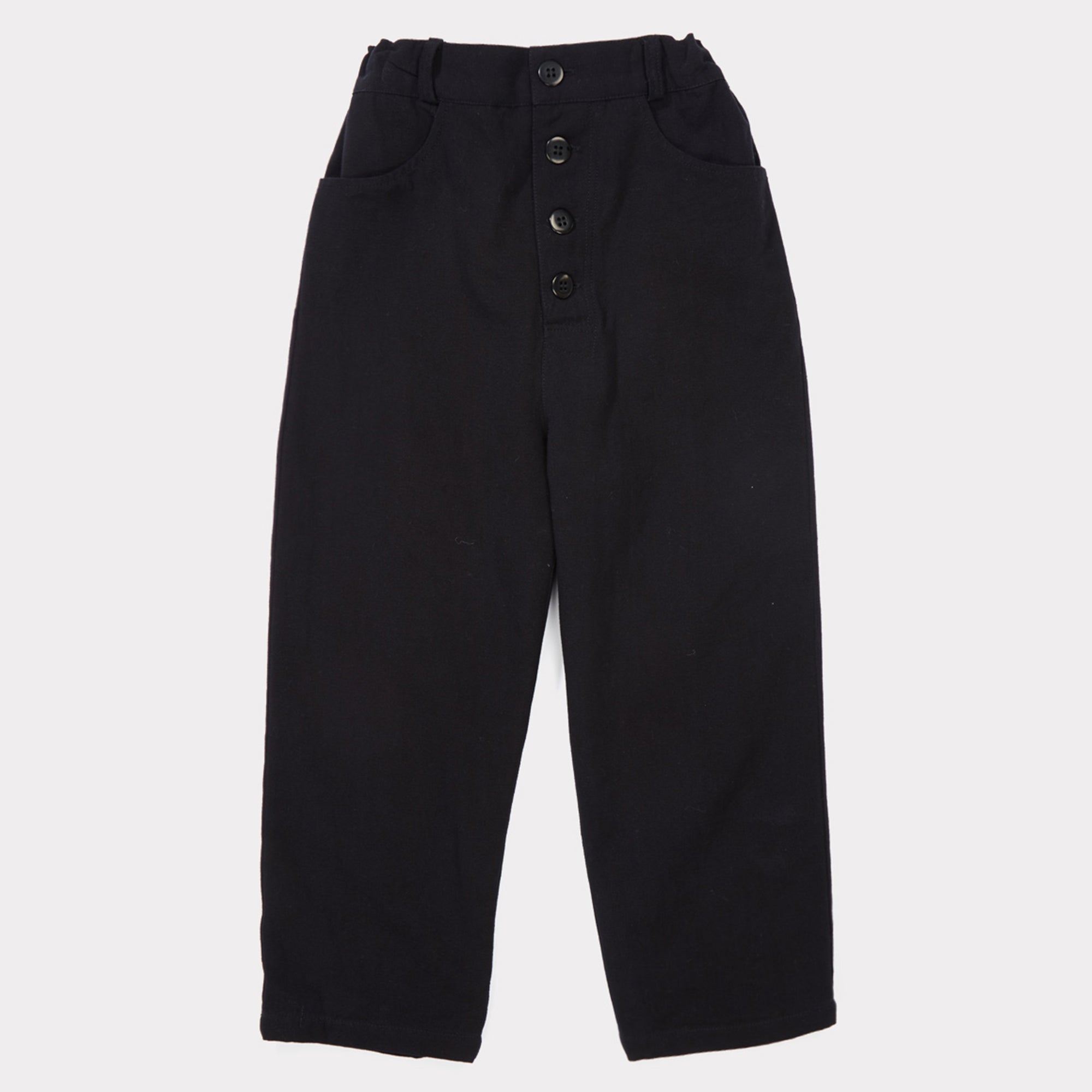 Boys & Girls Navy Cotton Trousers