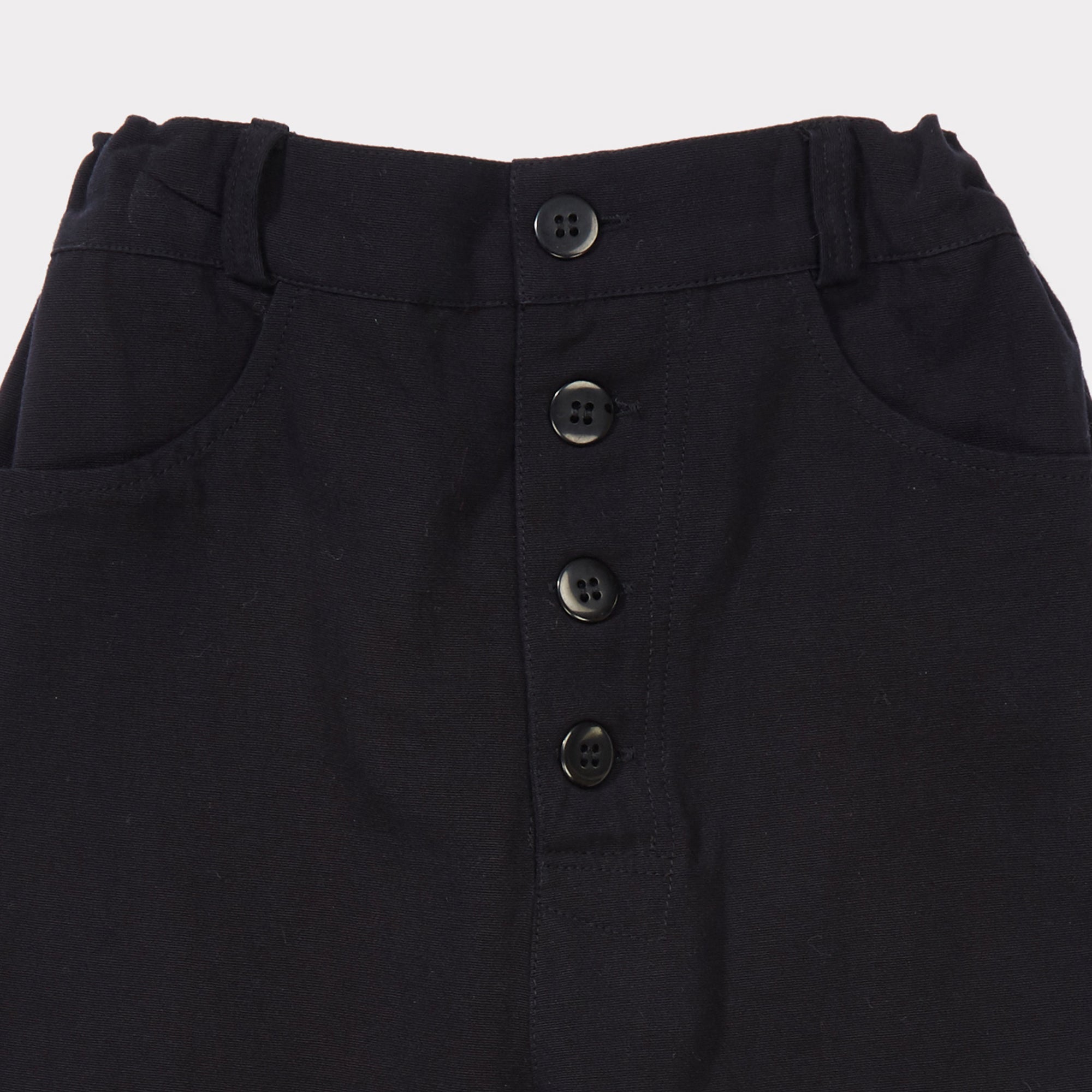 Boys & Girls Navy Cotton Trousers