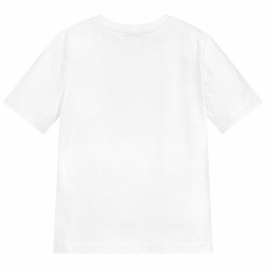 Boys & Girls White Cotton T-Shirt