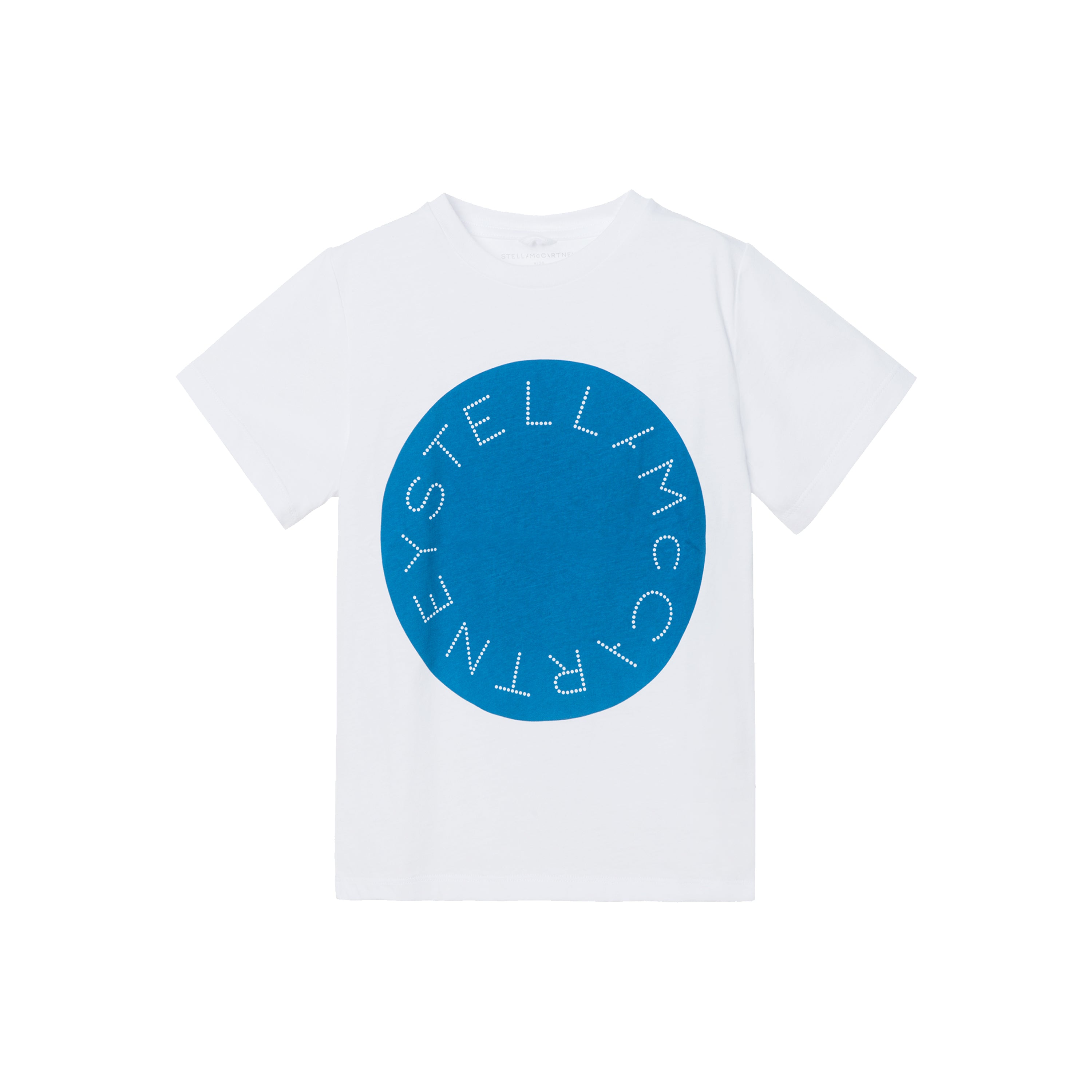 Boys White Logo Cotton T-Shirt