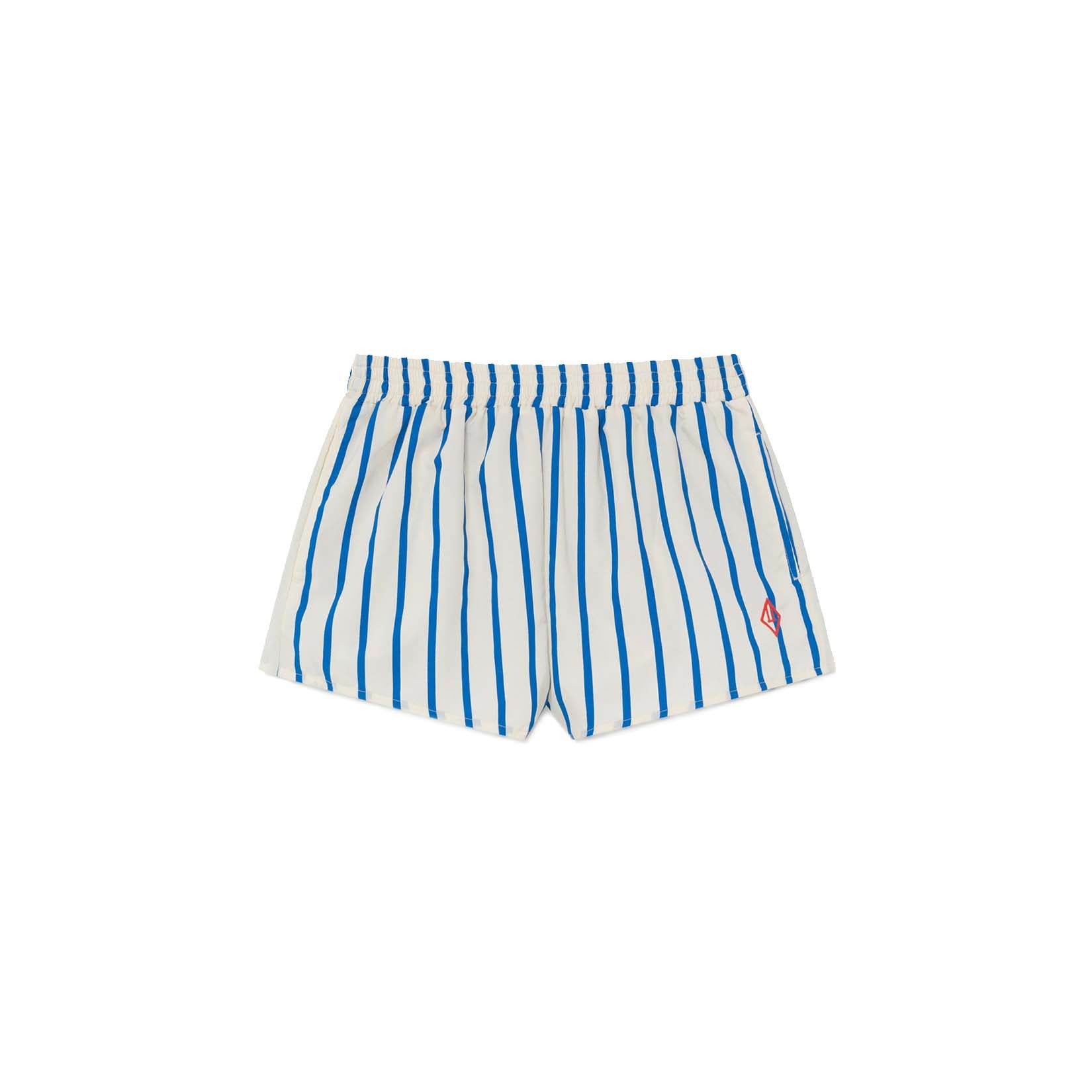 Boys Blue Stripe Swim Shorts