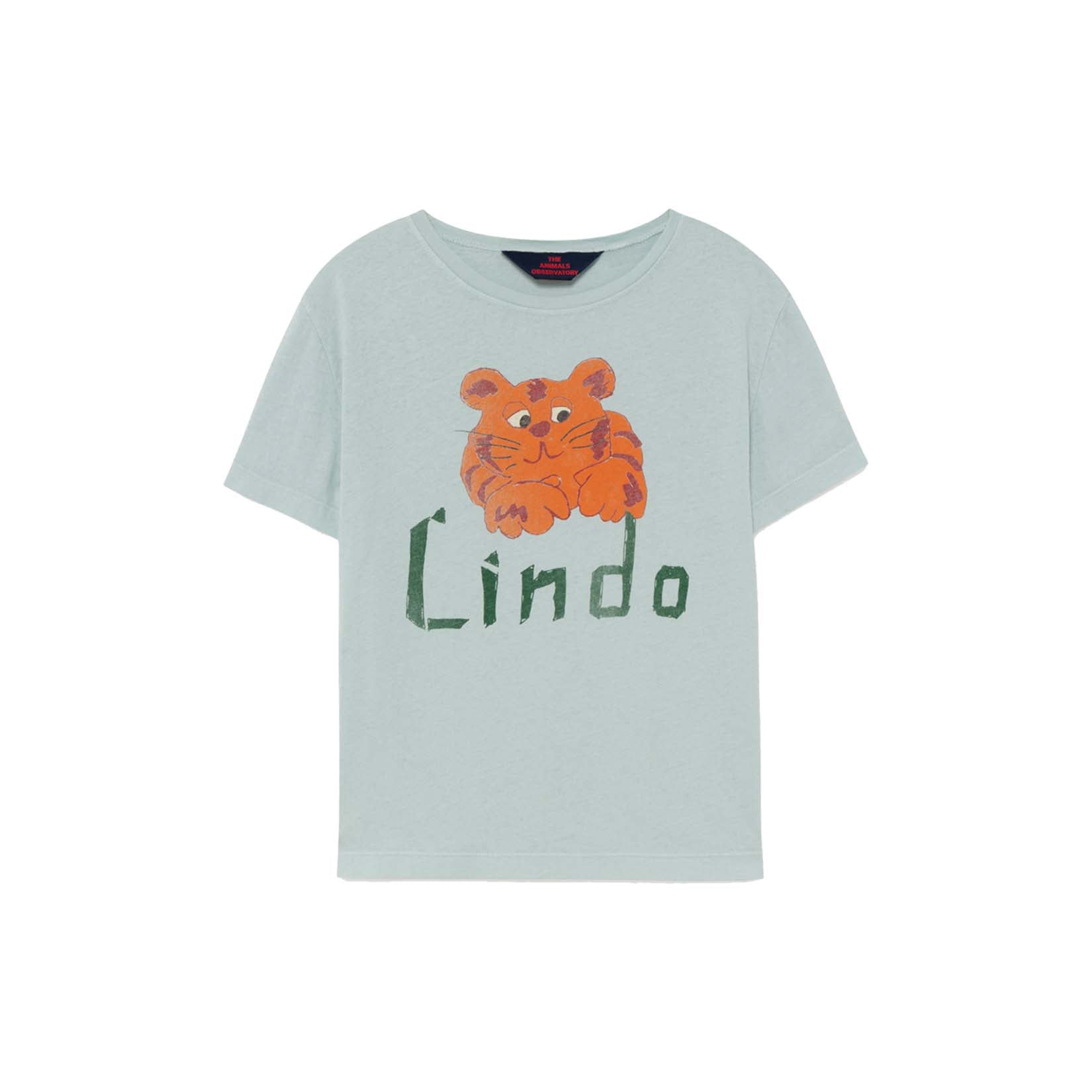 Boys & Girls Blue Painted Cotton T-Shirt