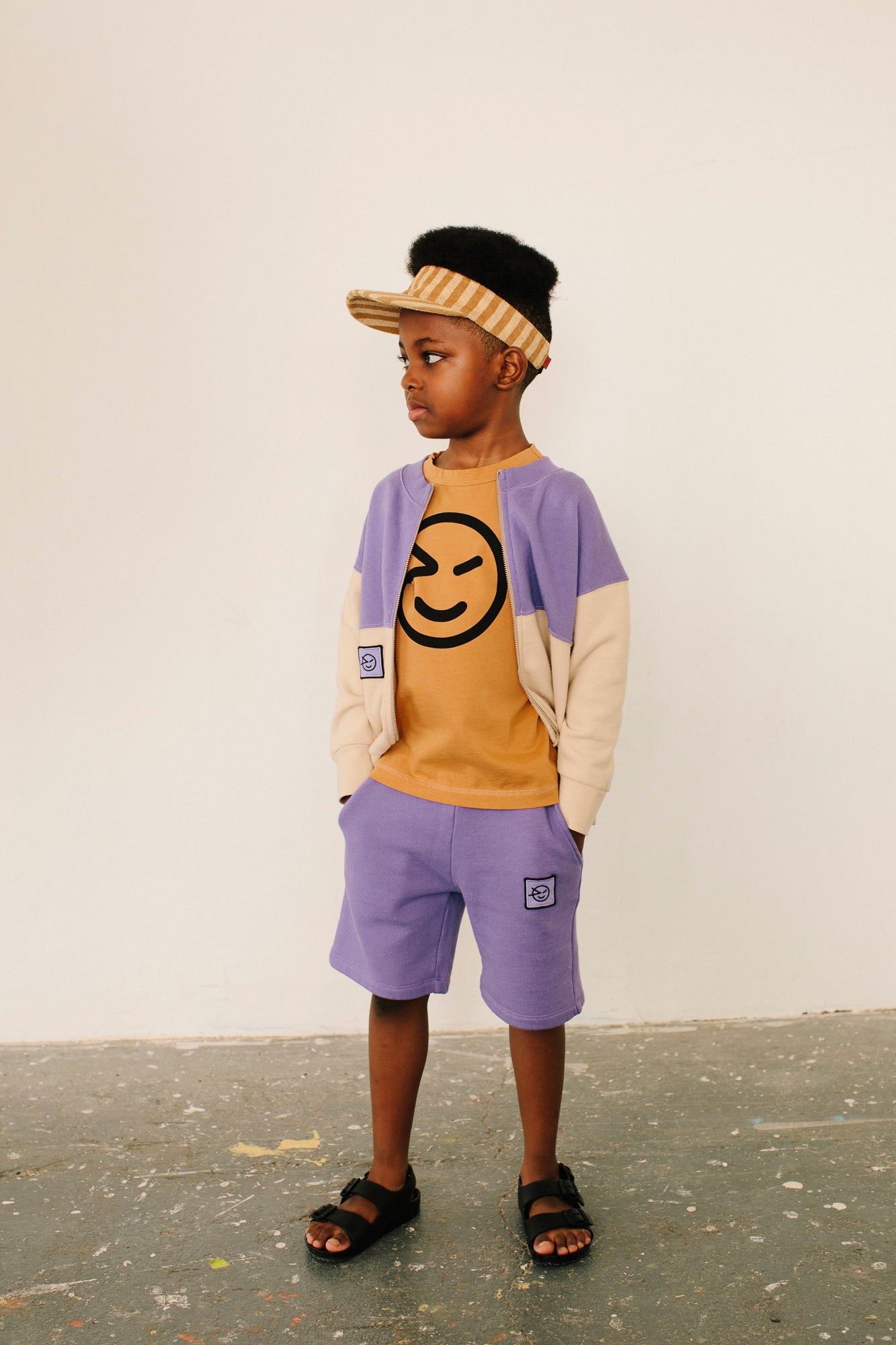 Boys & Girls Purple Cotton Shorts