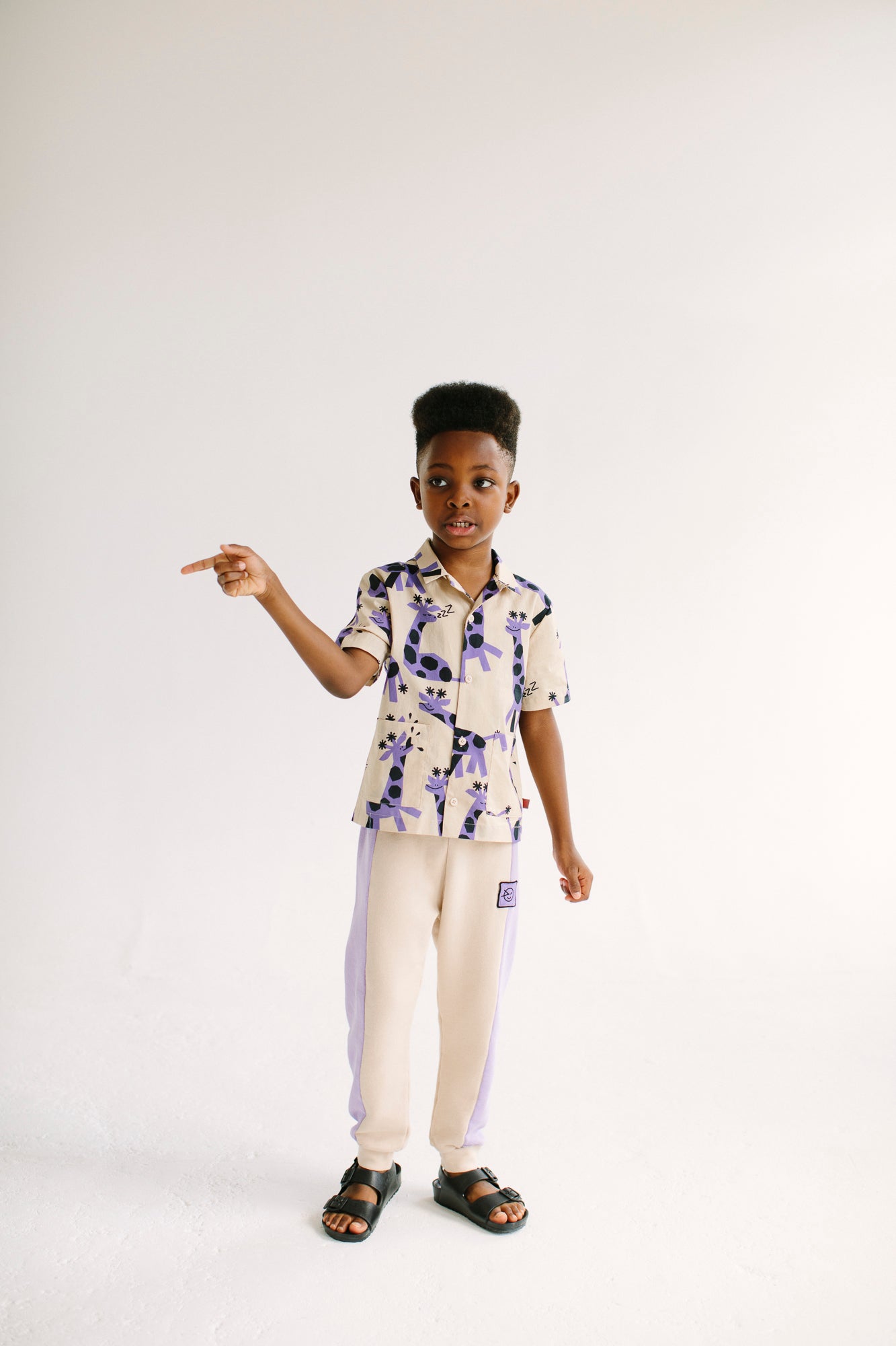 Boys & Girls Lilac Cotton Trousers